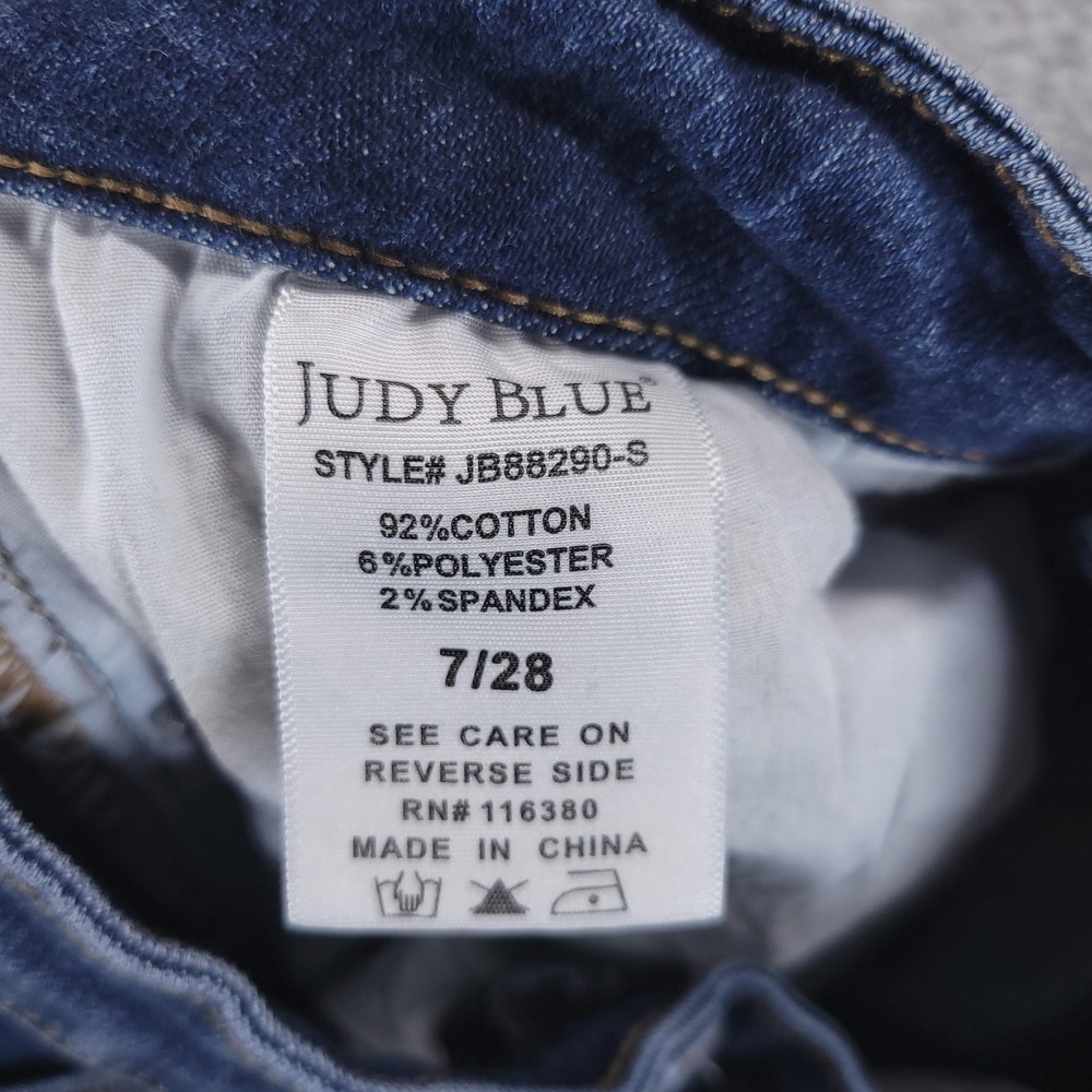 Judy Blue Jeans Womens 28 Blue High Rise Slim Bootcut Dark Wash Stretch - Picture 5 of 10